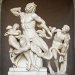 Laocoonte y sus hijos en su estado actual en los Museos Vaticanos.