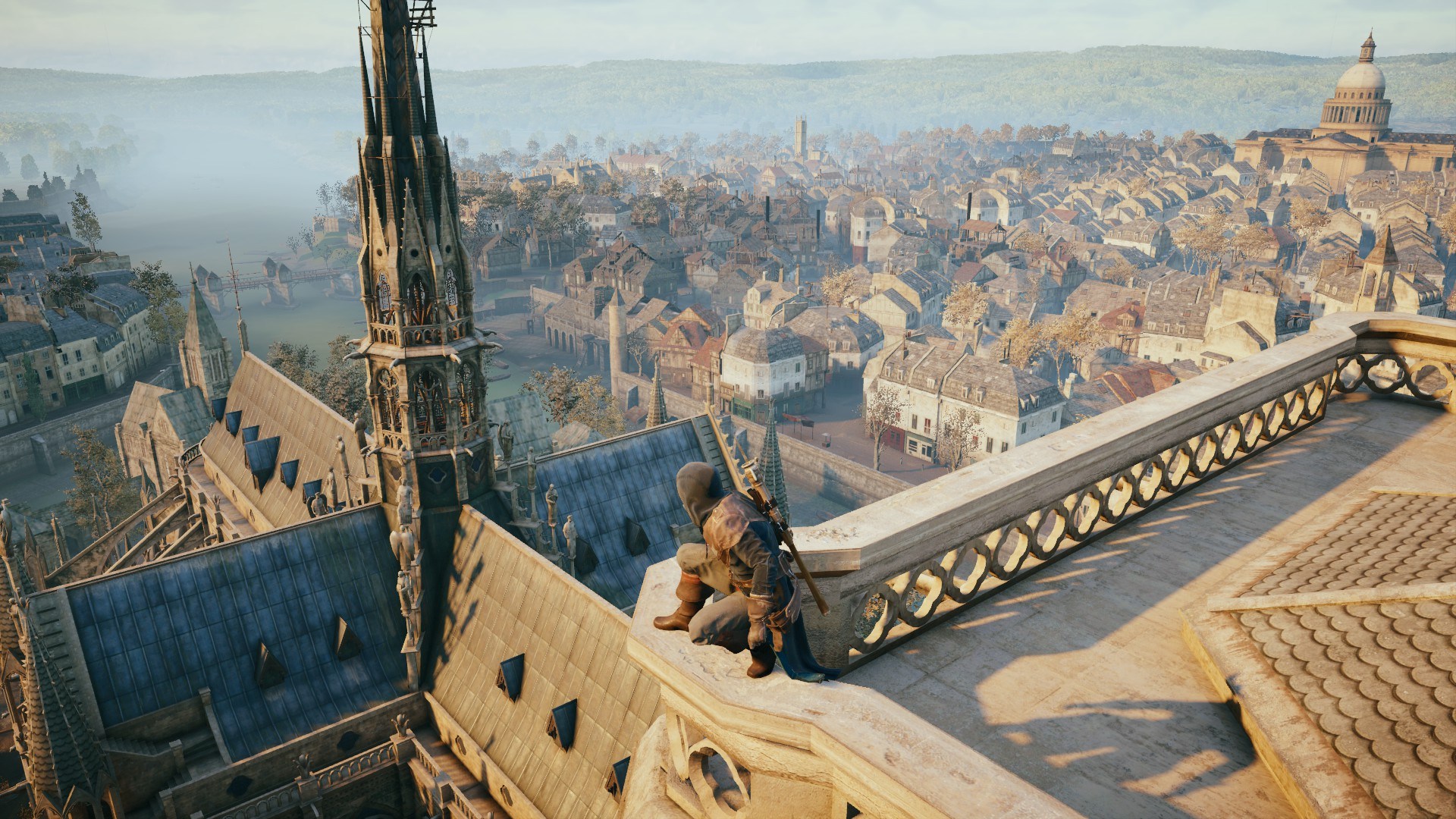La aguja de Notre Dame en el videojuego “Assassin’s Creed Unity”.