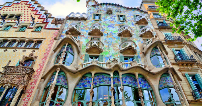 La fachada de la Casa Batlló después de su reciente restauración.